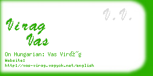 virag vas business card